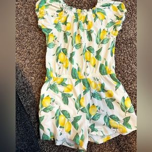 Old Navy girls lemon romper